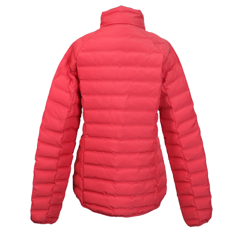 Double channel fabric medium weight puffer coats womens stylish daily warmest winter jacket for fall